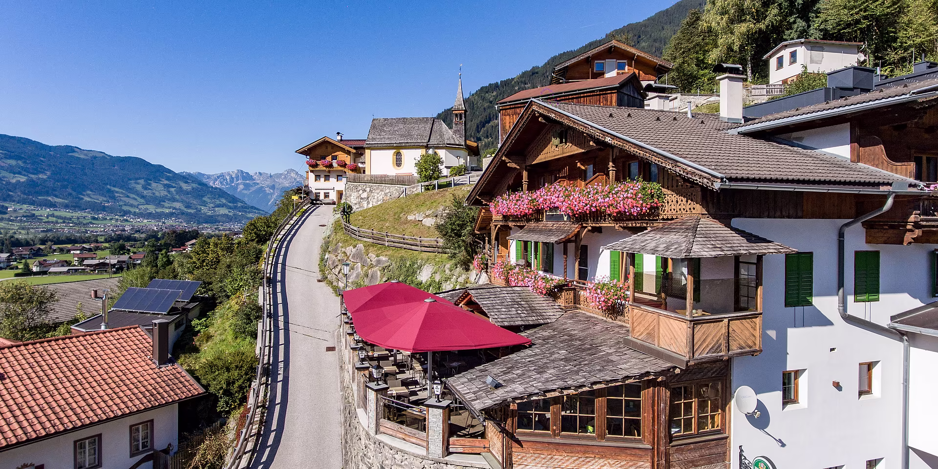 Gasthof von oben © Gasthof Märzenklamm